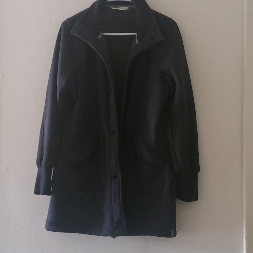 Wms Woolrich Fleece Button Coat